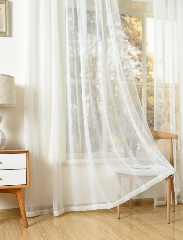 Andrea White - Readymade Sheer Curtains - Image 5
