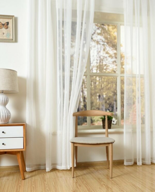 Andrea White - Readymade Sheer Curtains - Image 4