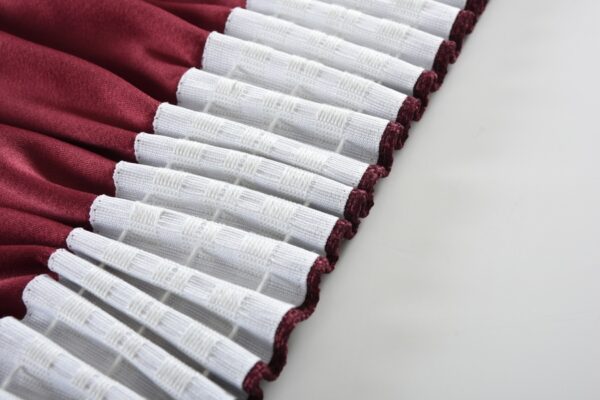 Franklin Burgundy - Thermal Selflined Curtains - Image 2